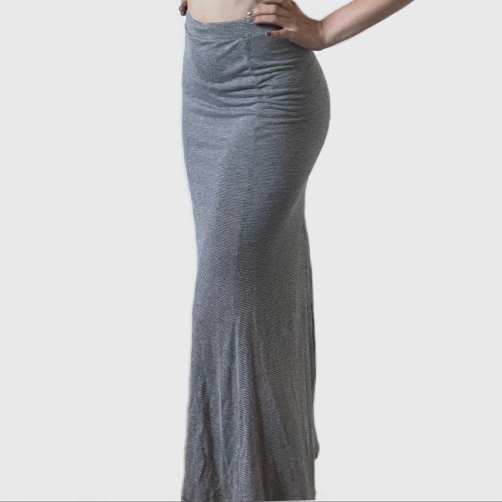 Stripped brown/gray skirt